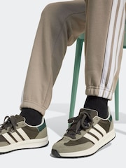 Neutro - Calças de corrida de lã adidas 3 Stripe - Imagem 3 de 5