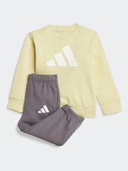 adidas Yellow Essentials Infant Tracksuit - Image 1 of 7