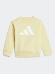 adidas Yellow Essentials Infant Tracksuit - Image 2 of 7