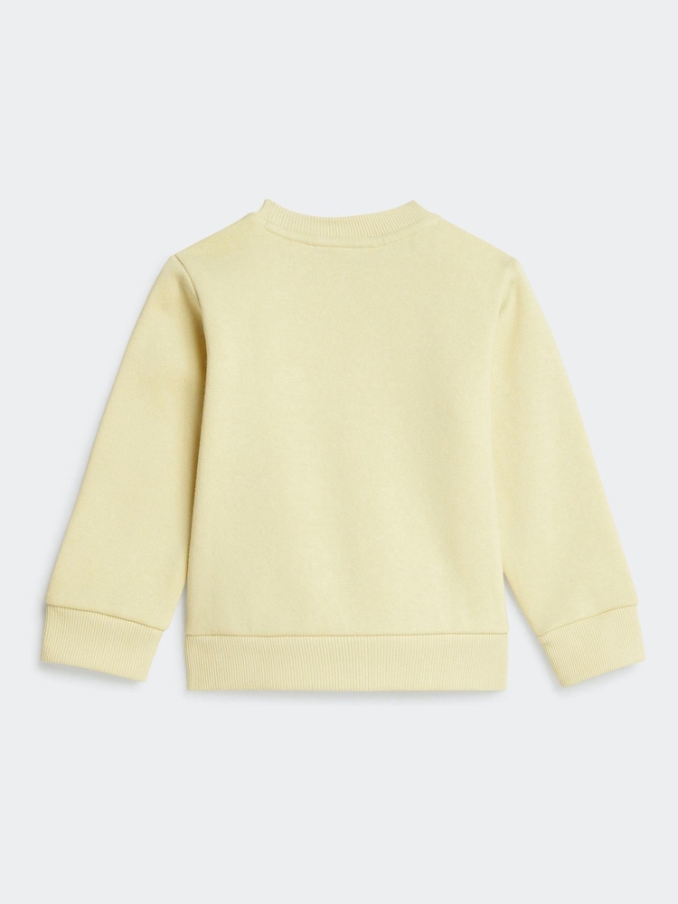 adidas Yellow Essentials Infant Tracksuit - Image 3 of 7