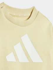 adidas Yellow Essentials Infant Tracksuit - Image 4 of 7
