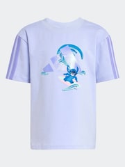 adidas Purple Disney Lilo and Stitch Shorts and T-Shirt Set - Image 6 of 7