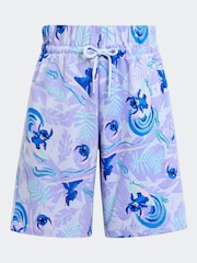 adidas Purple Disney Lilo and Stitch Shorts and T-Shirt Set - Image 7 of 7