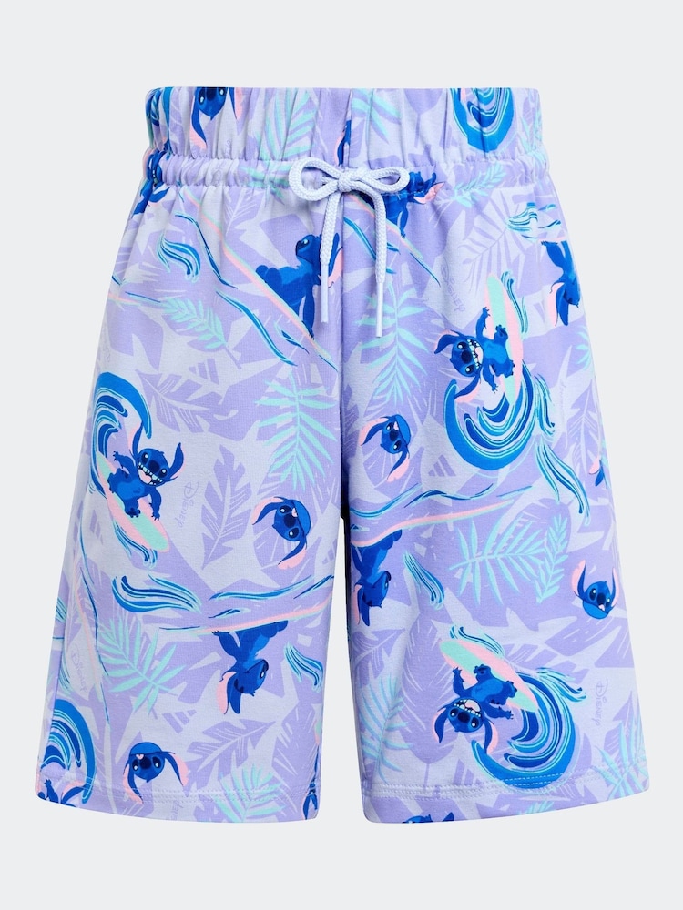 adidas Purple Disney Lilo and Stitch Shorts and T-Shirt Set - Image 7 of 7