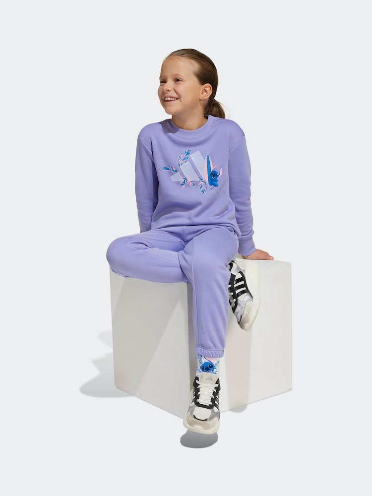 adidas Purple Disney Lilo and Stitch Tracksuit - Image 1 of 1