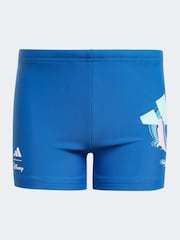 adidas Blue Disney Lilo and Stitch Swim Boxer Shorts - Image 1 of 5