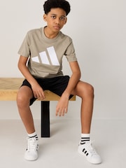 adidas Brown Essentials 100% Cotton T-Shirt - Image 2 of 6