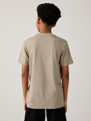 adidas Brown Essentials 100% Cotton T-Shirt - Image 4 of 6