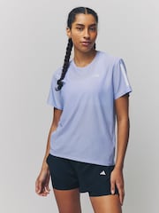adidas Purple Own The Run T-Shirt - Image 1 of 5