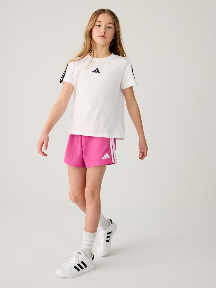adidas Pink Essentials Shorts Kids - Image 2 of 7 adidas Pink Essentials Shorts Kids - Image 2 of 7