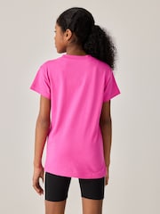 adidas Pink Big Logo 100% Cotton T-Shirt - Image 2 of 3