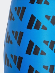 adidas Blue Logo Graphic Swim Boxer Shorts - Image 5 of 5