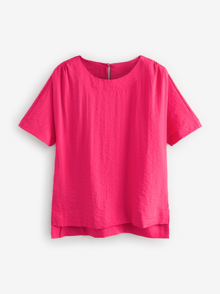 Pink and Bright Animal Printed Textured Fabric Boxy T-Shirts 2 Pack - Image 13 of 13