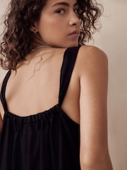 Black Linen Blend Playsuit - Image 7 of 7