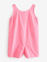 Fluro Pink Textured Woven Playsuit - Image 6 of 8