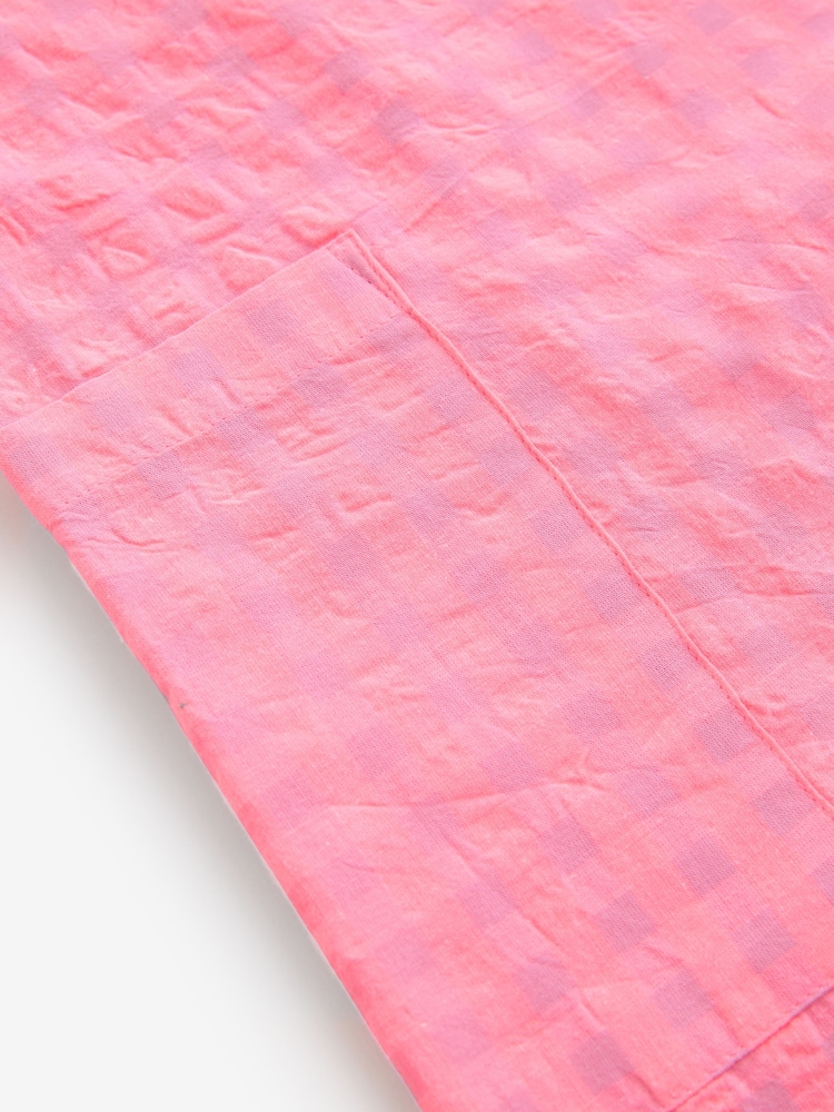 Fluro Pink Textured Woven Playsuit - Image 8 of 8