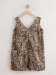 Animal Print - Overall aus Leinenmischung - Bild 6 von 8