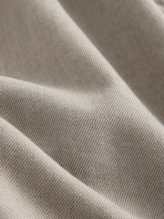 Mushroom Brown Relaxed Fit Cotton Linen Twill Elasticated Waist Trousers - Image 10 of 13