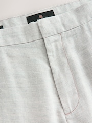 Gris - Pantalones italianos de mezcla de lino fáciles de planchar Signature - Imagen 9 de 10