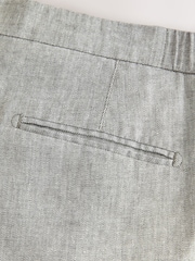Gris claro - Pantalones italianos de mezcla de lino fáciles de planchar Signature - Imagen 10 de 10