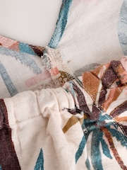 Pink Palms Linen Blend Playsuit - Image 7 of 14