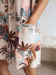 Pink Palms Linen Blend Playsuit - Image 13 of 14