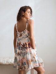 Pink Palms Linen Blend Playsuit - Image 14 of 14