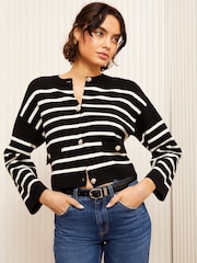 Friends Like These Stripe Military Cardigan - Image 3 of 4
