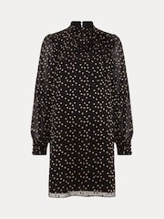 Phase Eight Black Mabel Black Dotty Swing Dress - Image 7 of 7