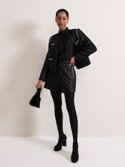 Phase Eight Black Ripley Sparkle Jacket - Image 4 of 8