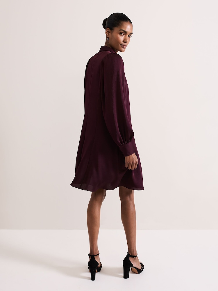 Phase Eight Red Tila Embellished Shirt Dress - Image 2 of 7