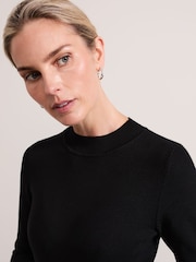 Phase Eight Black Maci Pleated Sunray Midi Dress - Image 5 of 7