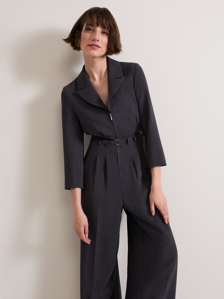 Buy Phase Eight Grey Pamela Tailored Jumpsuit from Next Bahrain