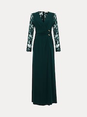 Phase Eight Green Ilona Sequin Maxi Dress - Image 7 of 7