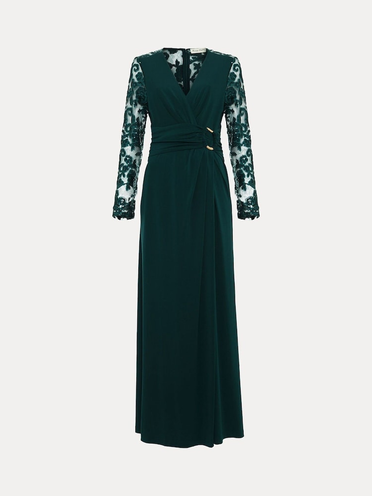 Phase Eight Green Ilona Sequin Maxi Dress - Image 7 of 7
