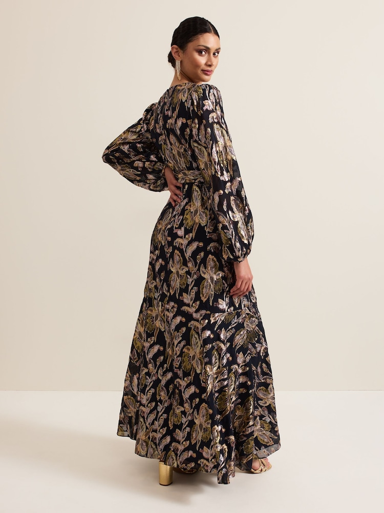 Phase Eight Ellio Silk Shimmer Maxi Dress - Imagen 2 de 7 Phase Eight Ellio Silk Shimmer Maxi Dress - Imagen 2 de 7
