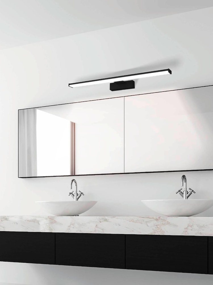 Eglo Black Pandella Bathroom Mirror Light - Image 1 of 4