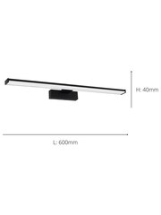 Eglo Black Pandella Bathroom Mirror Light - Image 4 of 4