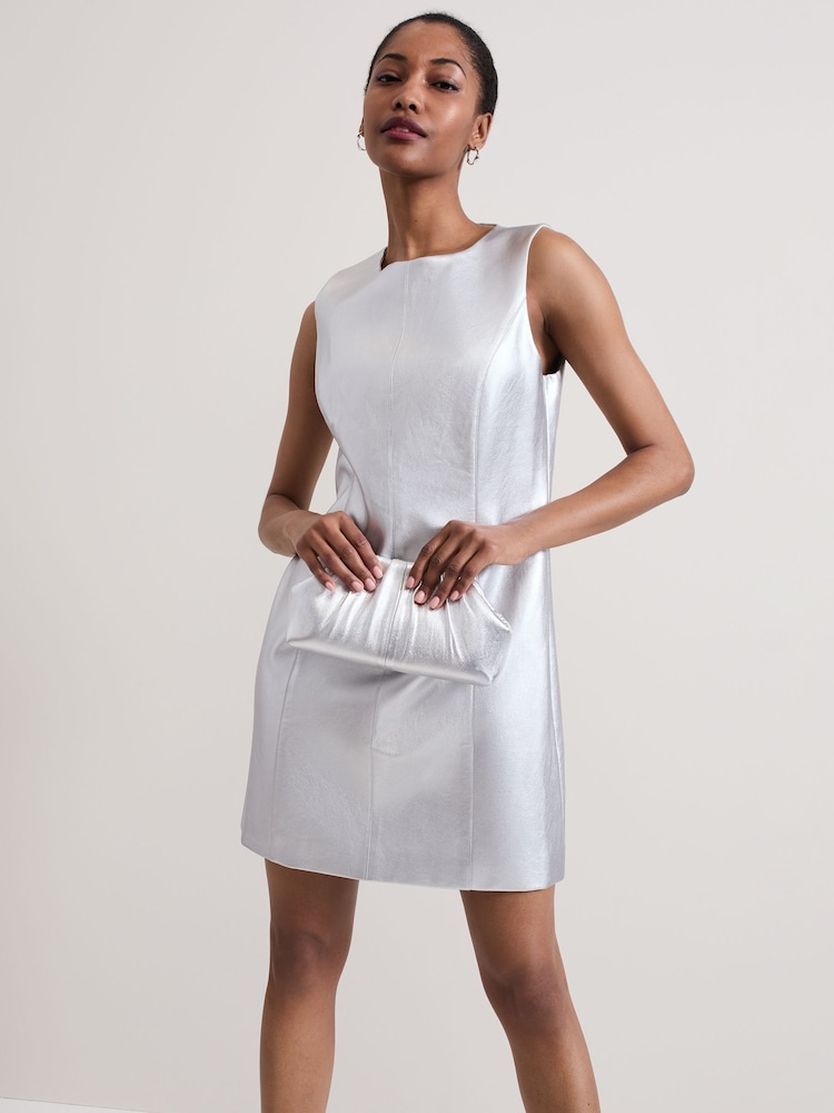 Phase Eight Metallic Ellora Mini Dress - Image 2 of 6