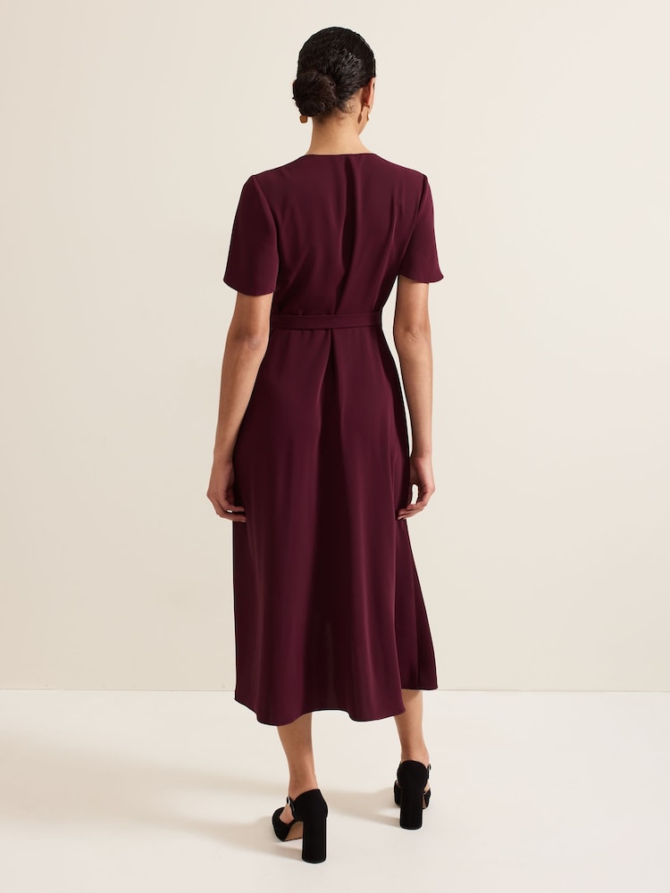 Phase Eight Red Petite Julissa Wrap Dress - Image 2 of 6