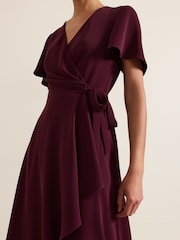Phase Eight Red Petite Julissa Wrap Dress - Image 5 of 6