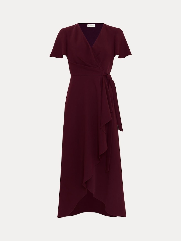 Phase Eight Red Petite Julissa Wrap Dress - Image 6 of 6