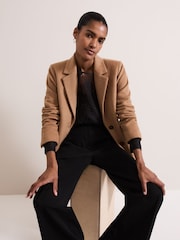 Phase Eight Black Siera Spot Jacquard Blouse - Image 6 of 7