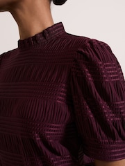 Phase Eight Red Samiha Textured Top - Image 4 of 6
