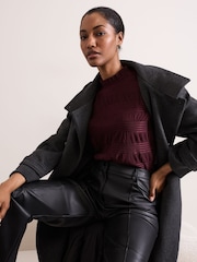 Phase Eight Red Samiha Textured Top - Image 5 of 6