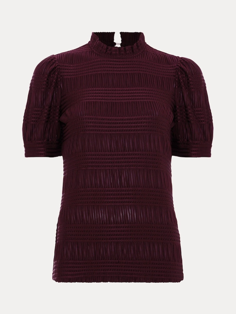 Phase Eight Red Samiha Textured Top - Image 6 of 6