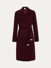 Phase Eight Red Nicci Belted Wool Coat - Image 7 of 7