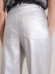 Phase Eight Metallic Kenzie PU Crop Trousers - Image 5 of 7