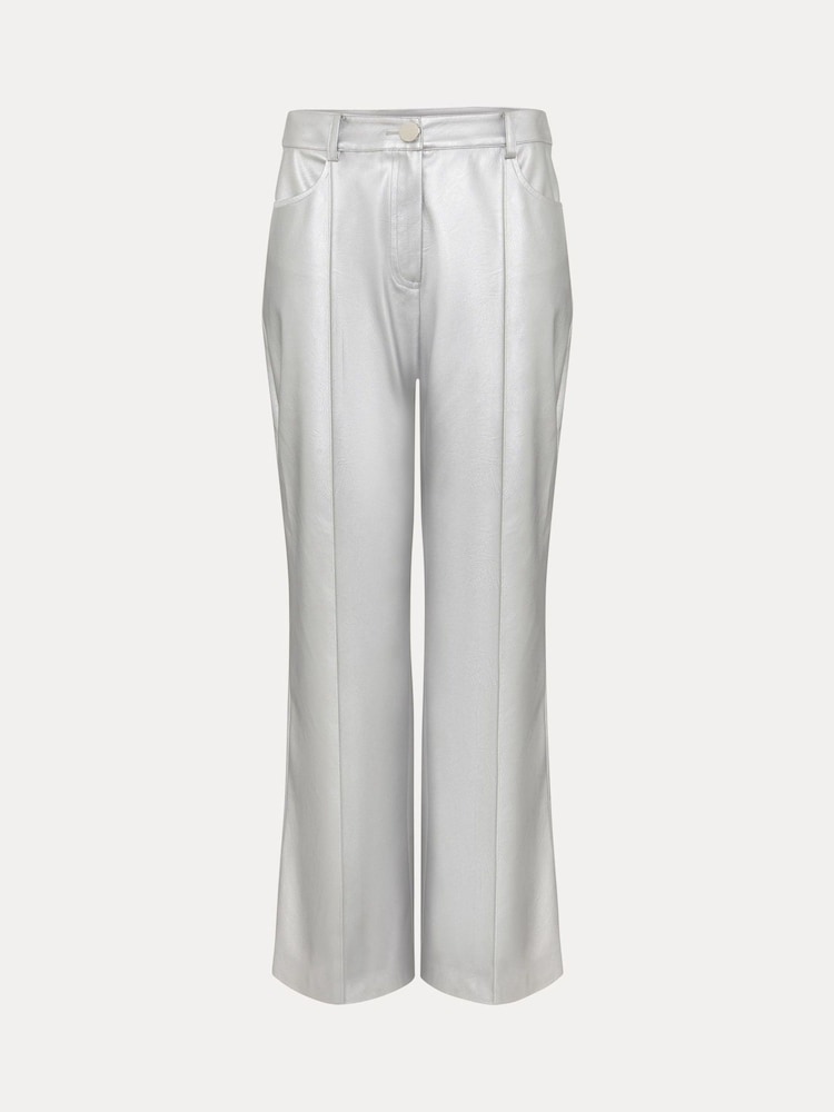 Phase Eight Metallic Kenzie PU Crop Trousers - Image 7 of 7