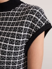 Phase Eight Black Tiffany Metallised Fibre Tank - Image 6 of 7